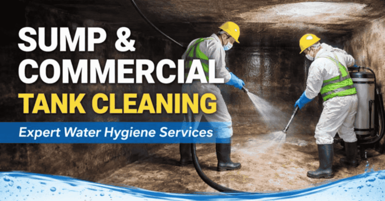 Sump and commercial tank cleaning in Bangalore by professional technicians ensuring safe and hygienic water storage
