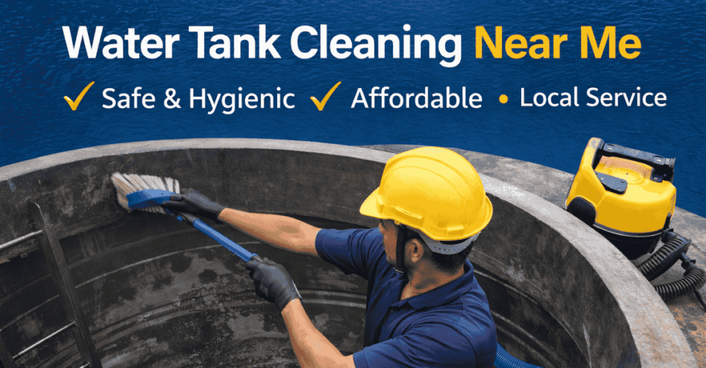Professional water tank cleaning near me in Bangalore with safe and hygienic cleaning process